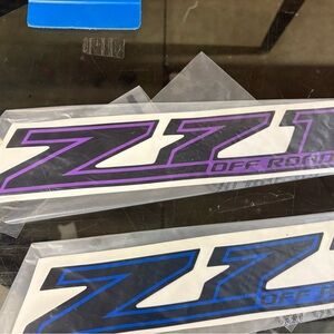 ZZ Off Road Decal Set - Purple and Blue Graphics